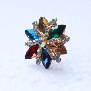 Prism Bloom Statement Ring - Image 1