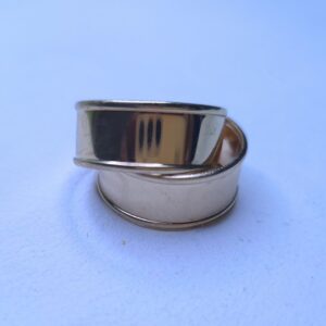 LuxeCurve Dual-Tone Metal Half Hoop Earrings - Image 2