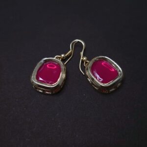 Royal Rouge Classic Drop Earrings - Image 4