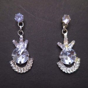 Crystal Crown Luxe Drop Earrings - Image 1