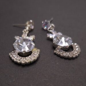 Crystal Crown Luxe Drop Earrings - Image 3