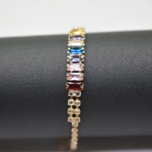 Spectrum Sparkle Multicolor Crystal Bracelet - Image 2