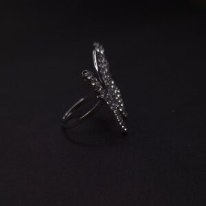 Midnight Wings Crystal Butterfly Ring - Image 3