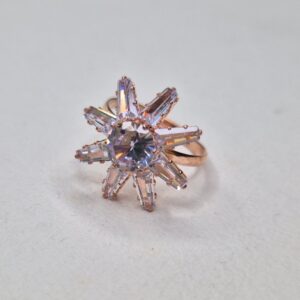 Celestial Burst Radiant Cocktail Ring - Image 3