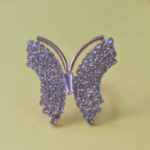 SparkleWing Crystal Butterfly Brooch - Image 3