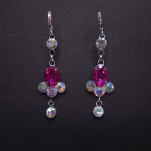 Ruby Prism Drop Earrings - Image 2