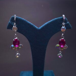 Ruby Prism Drop Earrings - Image 5