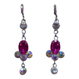Ruby Prism Drop Earrings - Image 1