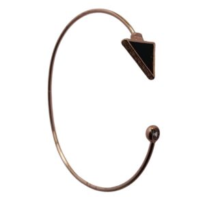 Noir Arrow Minimalist Open Cuff Bracelet - Image 2