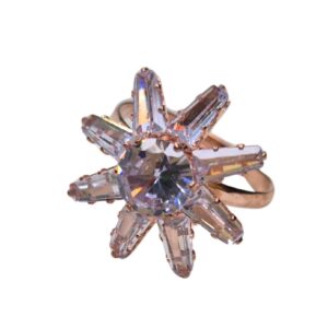 Celestial Burst Radiant Cocktail Ring - Image 1