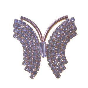 SparkleWing Crystal Butterfly Brooch - Image 1