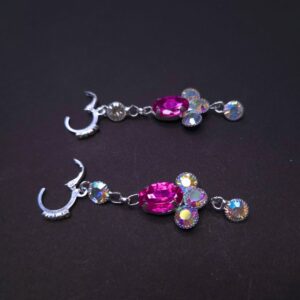 Ruby Prism Drop Earrings - Image 3