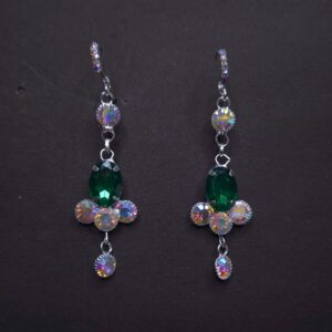 Emerald Radiance Hologlow Earrings - Image 2