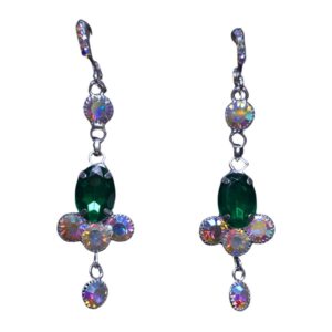 Emerald Radiance Hologlow Earrings - Image 1