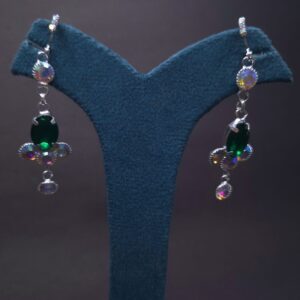 Emerald Radiance Hologlow Earrings - Image 5