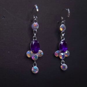 Amethyst Aura Hologlow Earrings - Image 3