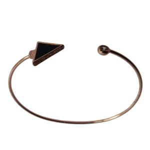 Noir Arrow Minimalist Open Cuff Bracelet - Image 3