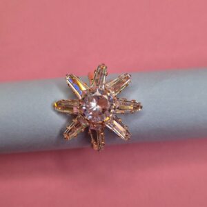 Celestial Burst Radiant Cocktail Ring - Image 2