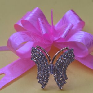 SparkleWing Crystal Butterfly Brooch - Image 2