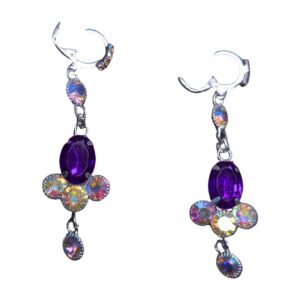 Amethyst Aura Hologlow Earrings - Image 1