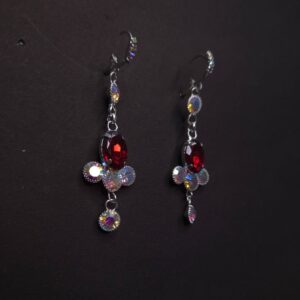 Ruby Radiance Hologlow Drop Earrings - Image 3