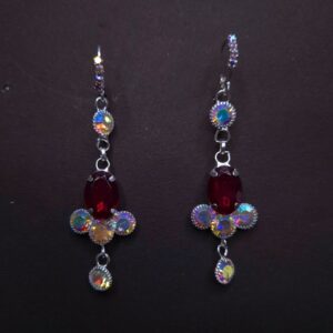 Ruby Radiance Hologlow Drop Earrings - Image 5