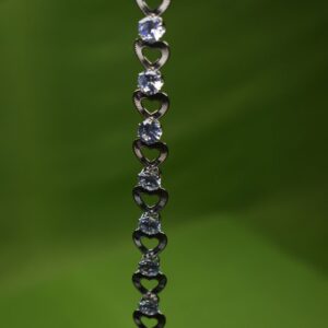 Sparkling Heart Link Crystal Bracelet - Image 4