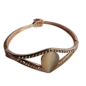 Teardrop Radiance Rose Gold Designer Bracelet - Image 1