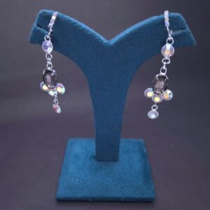 Midnight Aurora Crystal Drop Earrings - Image 3