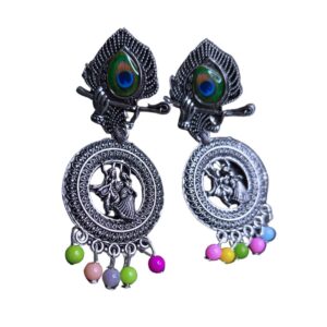 Divine Raas Leela Oxidised Earrings - Image 1
