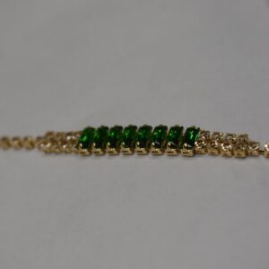 Emerald Shine Gold Crystal Bracelet - Image 3