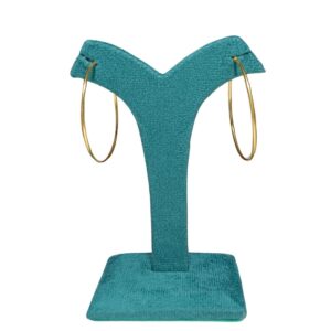 Classic Sleek Gold Hoop Earrings - Image 1