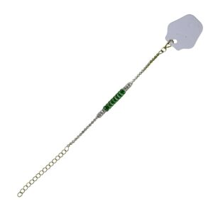 Emerald Shine Gold Crystal Bracelet - Image 1