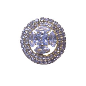Royal Radiance Crystal Statement Ring - Image 1