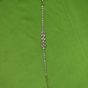 Lavender Leaf Crystal Charm Bracelet - Image 2