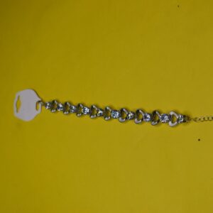 Sparkling Heart Link Crystal Bracelet - Image 3