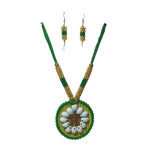 Royal Heritage Lotus Necklace Set - Image 2