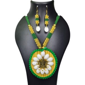 Royal Heritage Lotus Necklace Set - Image 1
