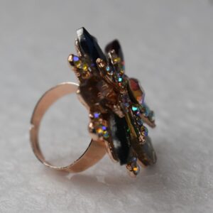 Prism Bloom Multicolor Statement Ring - Image 2