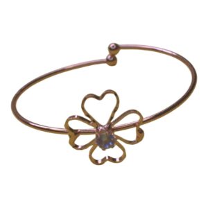 Rose Gold Heart Bloom Bracelet - Image 1