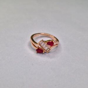 Scarlet Luxe Twin Ruby Ring - Image 3