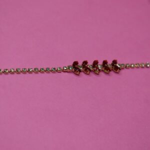 Ruby Leaf Sparkle Bracelet - Image 2