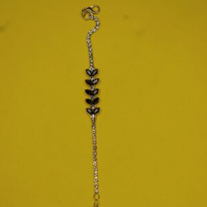 Midnight Leaf Elegance Bracelet - Image 2