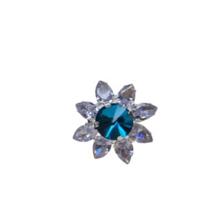 Midnight Bloom Crystal Ring - Image 1