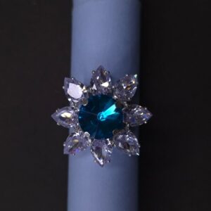Midnight Bloom Crystal Ring - Image 3