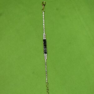 Noir Luxe Crystal Bar Bracelet - Image 3