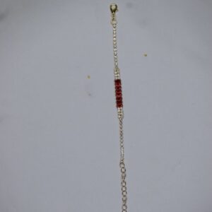 Crimson Radiance Baguette Crystal Bracelet - Image 2