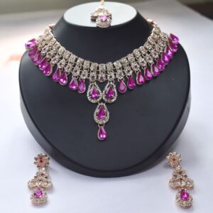 Royal Amara Ruby Choker Set - Image 3
