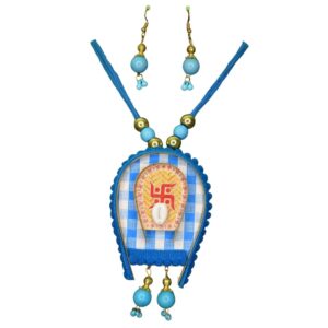 Divya Shakti Sacred Blue Pendant Set - Image 2