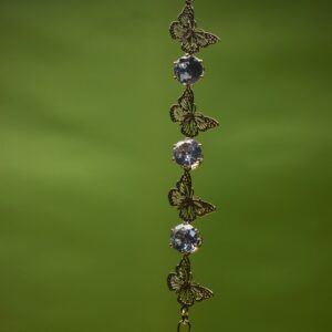 Crystal Butterfly Charm Bracelet - Image 3